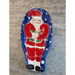 Vintage Made In Italy Santa Claus Spoon Rest/Wall Hanging